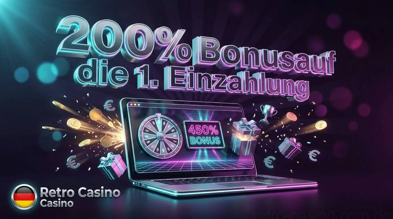 200% Bonusauf die 1. Einzahlung